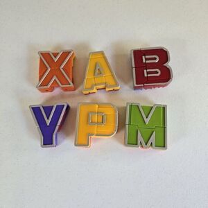Alphabet Letter Transformer Robot Toy X A B V P M Orange Yellow Red Purple Green